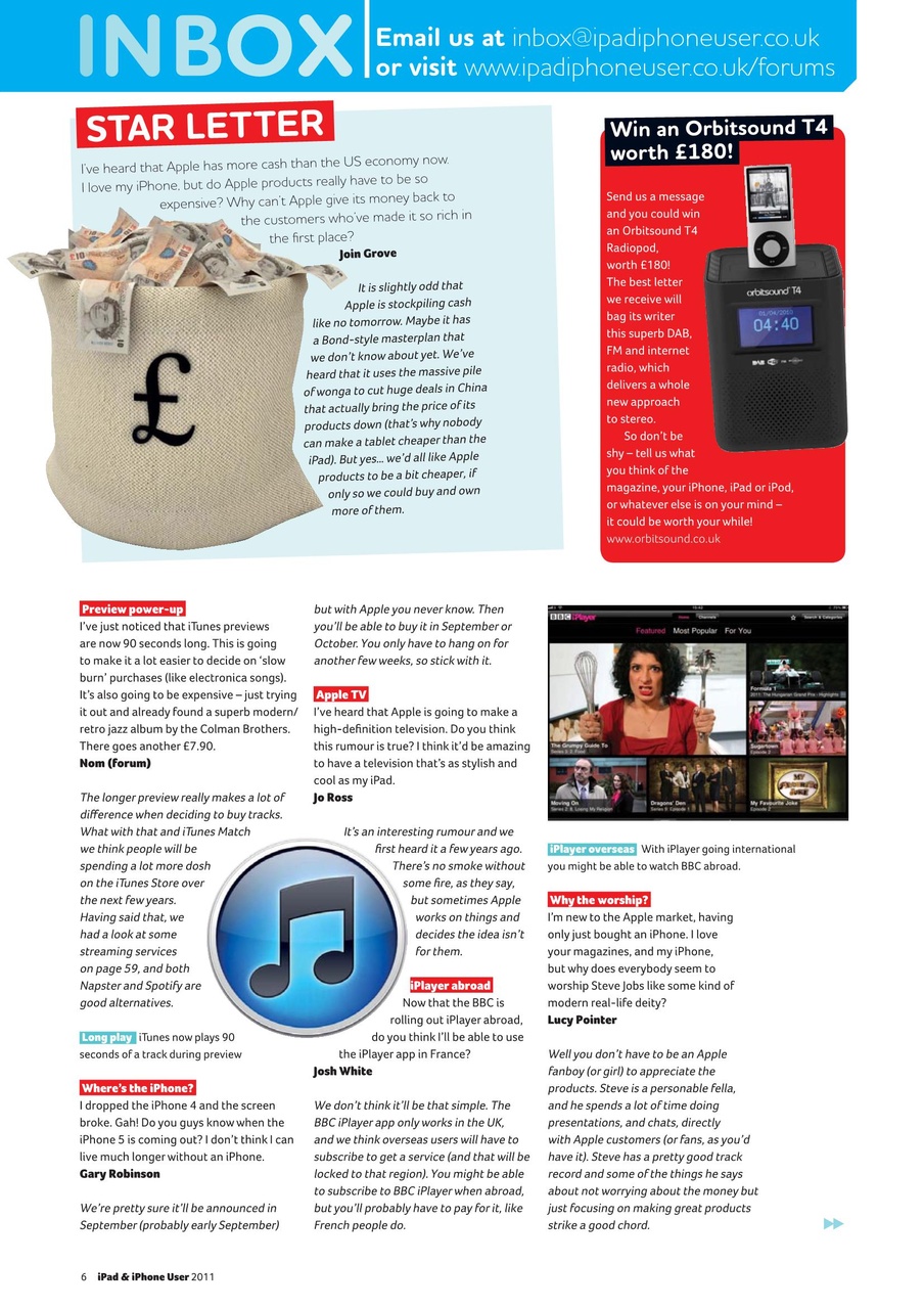 iPad and iPhone User Preview Pages