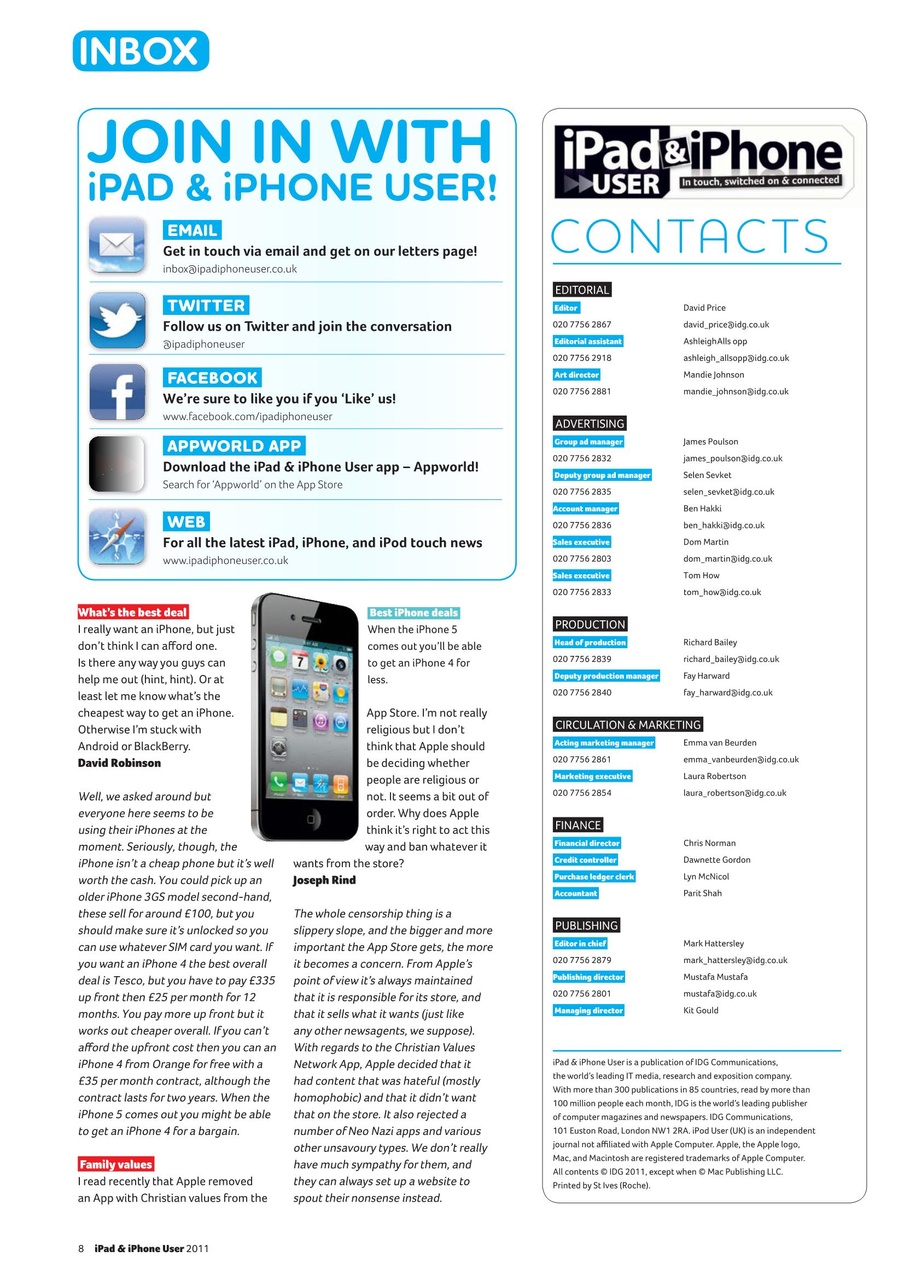 iPad and iPhone User Preview Pages