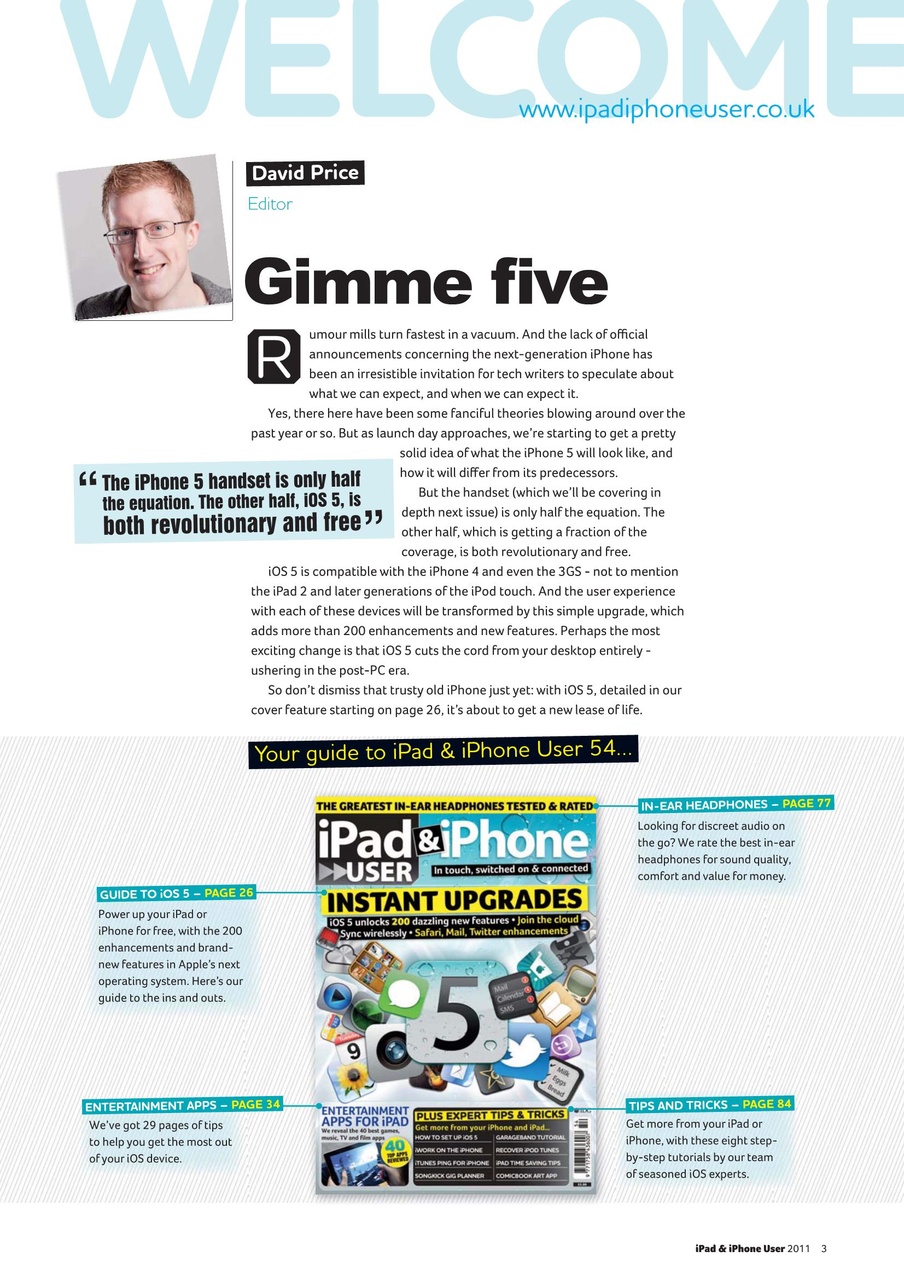 iPad and iPhone User Preview Pages