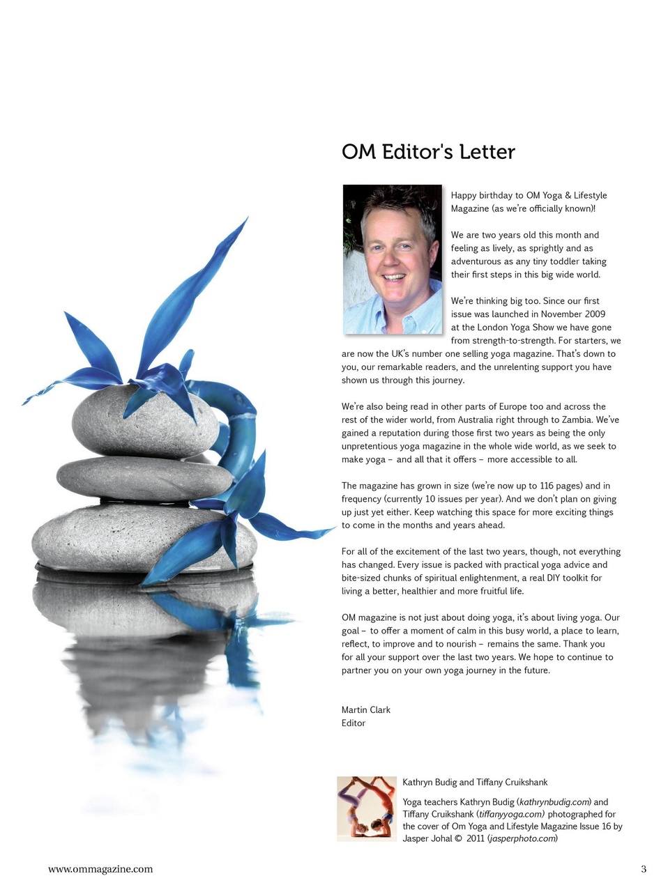 OM Yoga Magazine Preview Pages