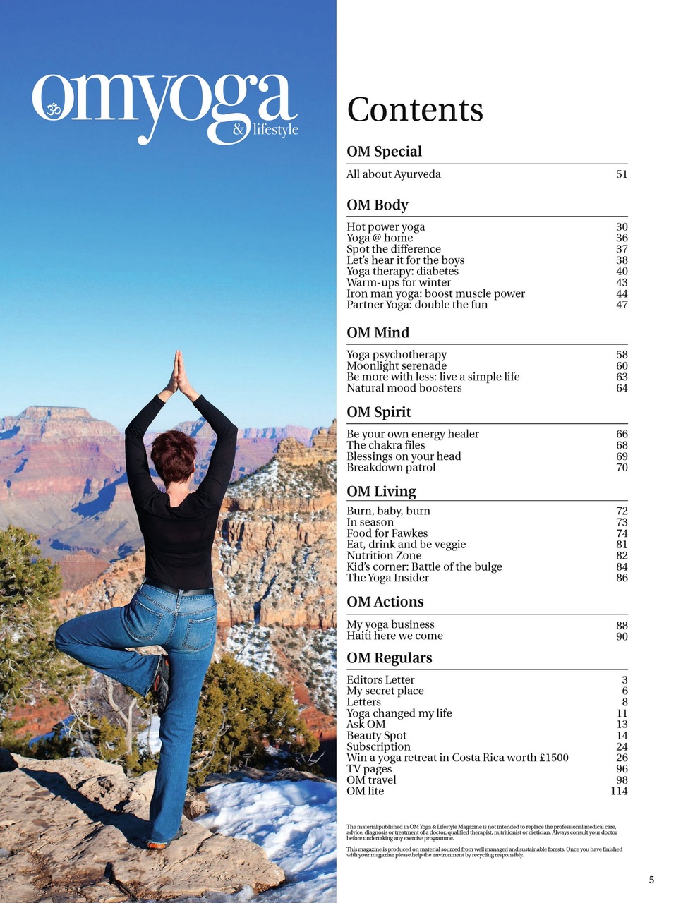 OM Yoga Magazine Preview Pages
