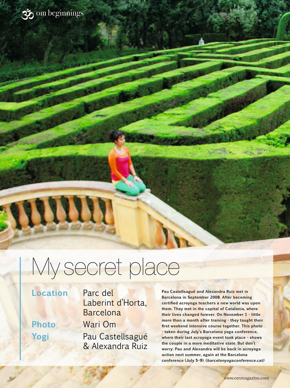 OM Yoga Magazine Preview Pages