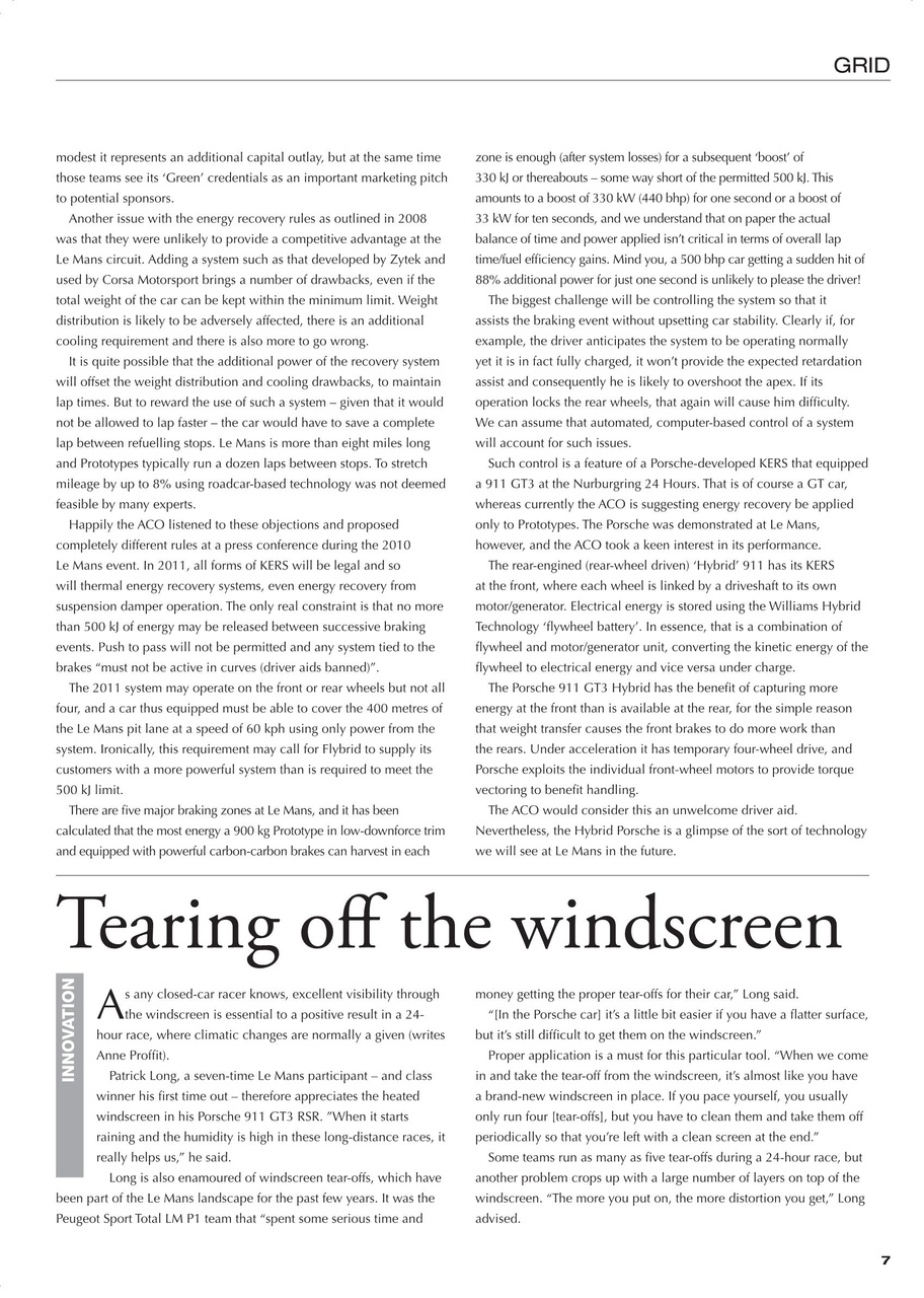 24 HOUR Race Technology Preview Pages