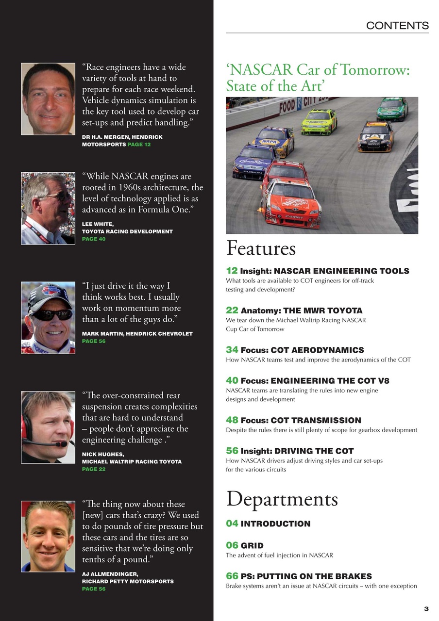 CUP Race Technology Preview Pages