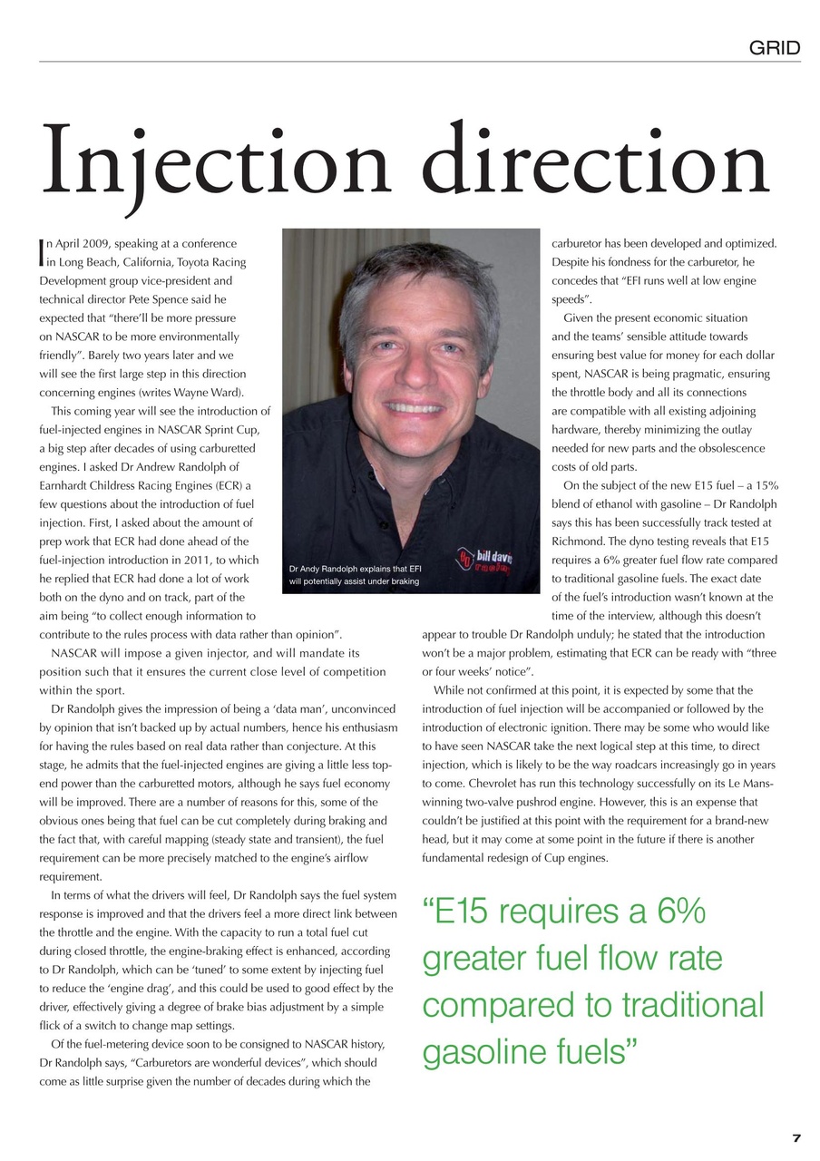 CUP Race Technology Preview Pages