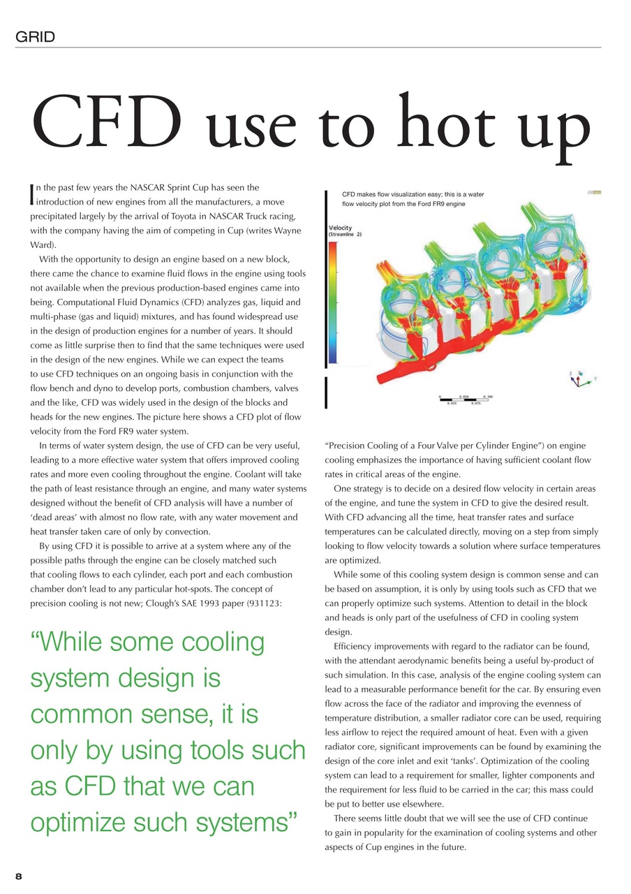 CUP Race Technology Preview Pages