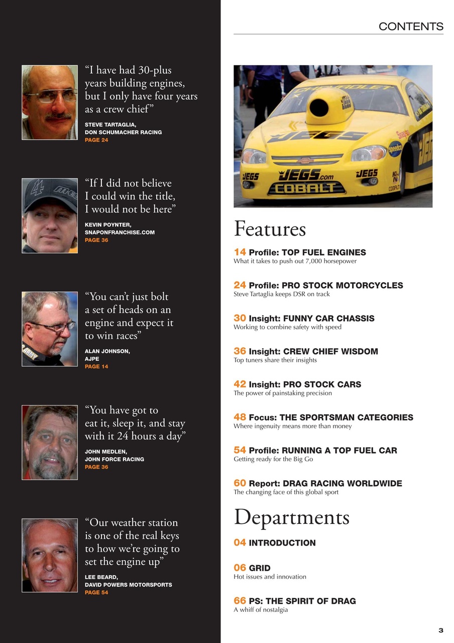 DRAG Race Technology Preview Pages