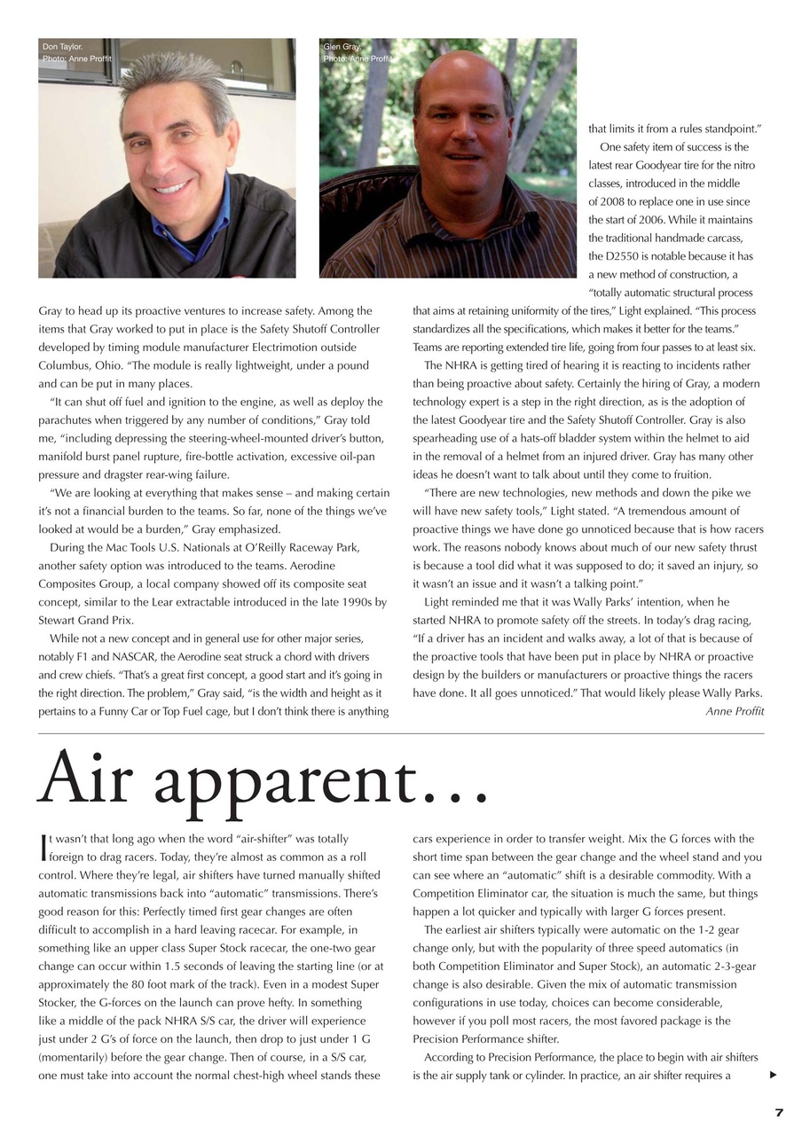 DRAG Race Technology Preview Pages