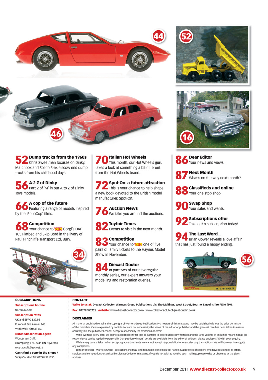 Diecast Collector Preview Pages