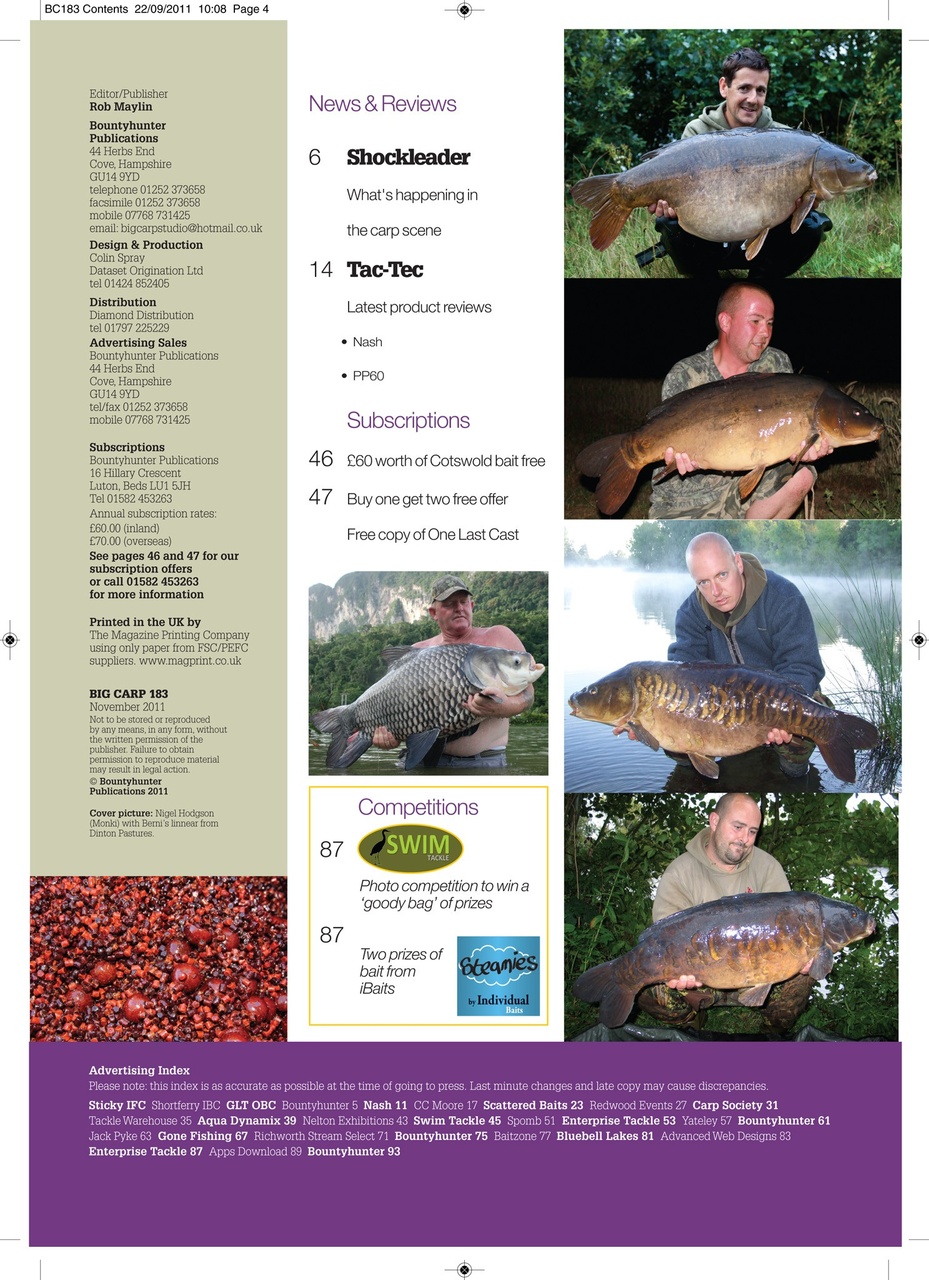 Big Carp Magazine Preview Pages