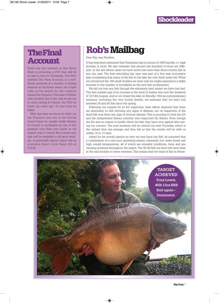 Big Carp Magazine Preview Pages