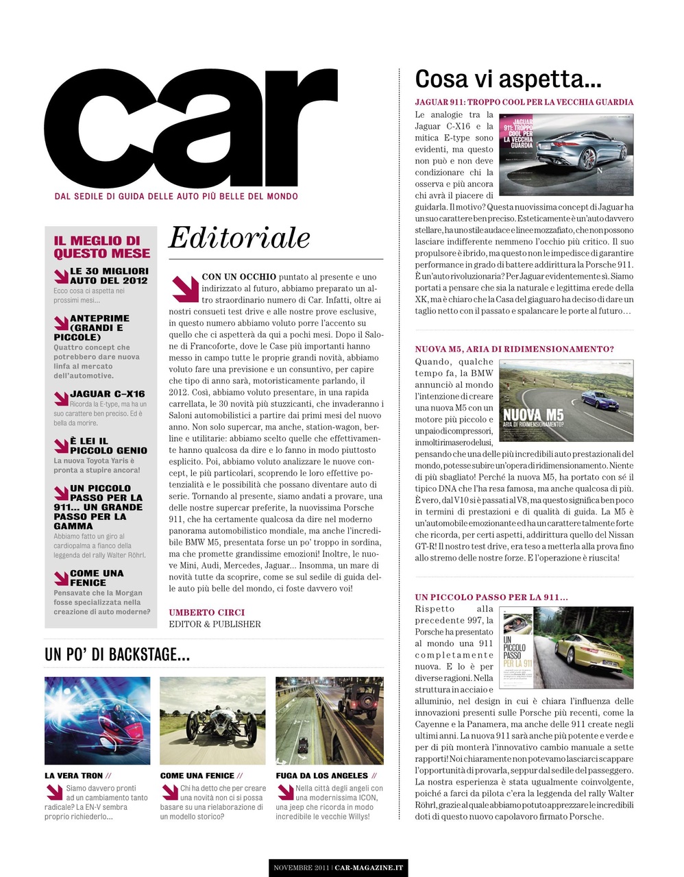 CAR magazine Italia Preview Pages