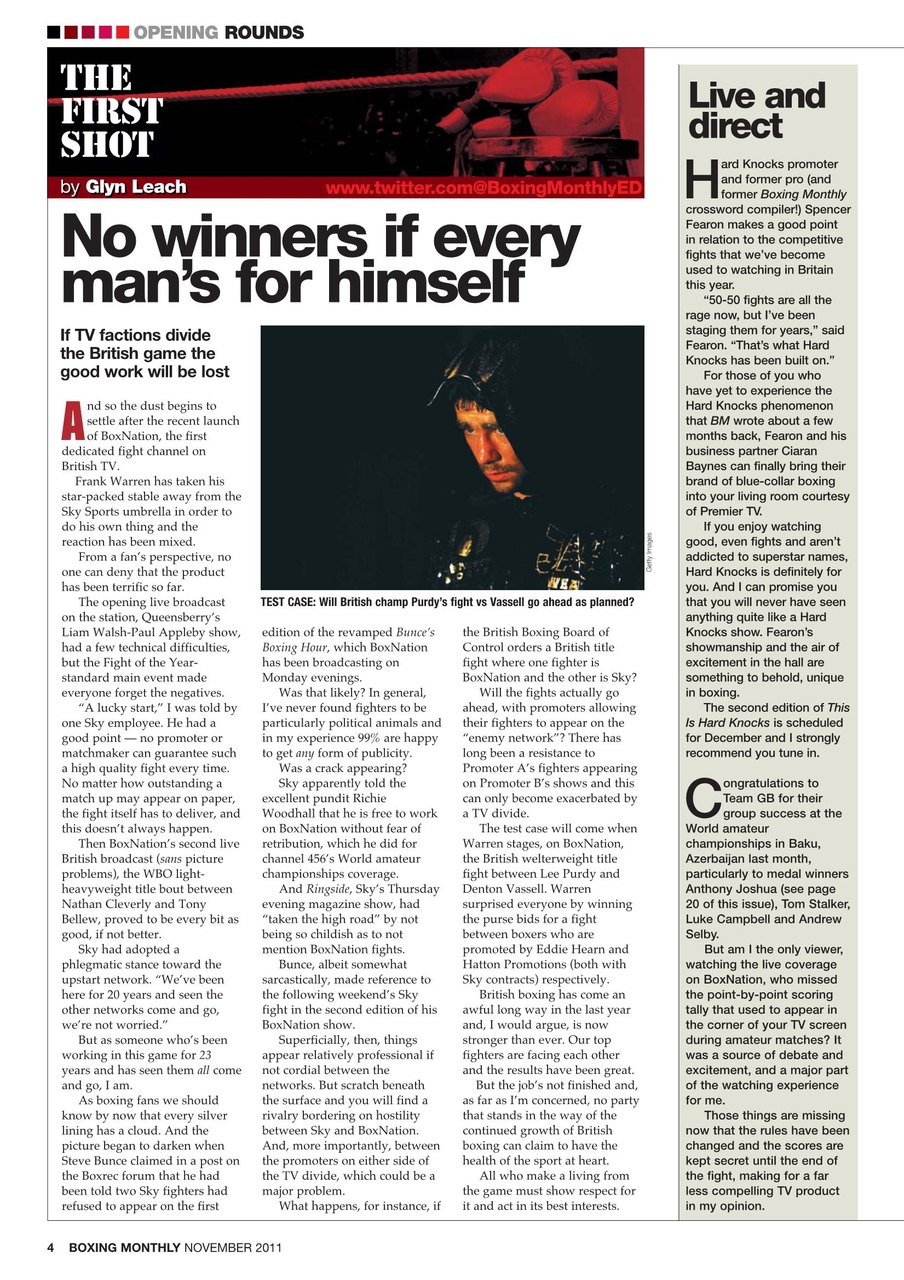 Boxing Monthly Preview Pages