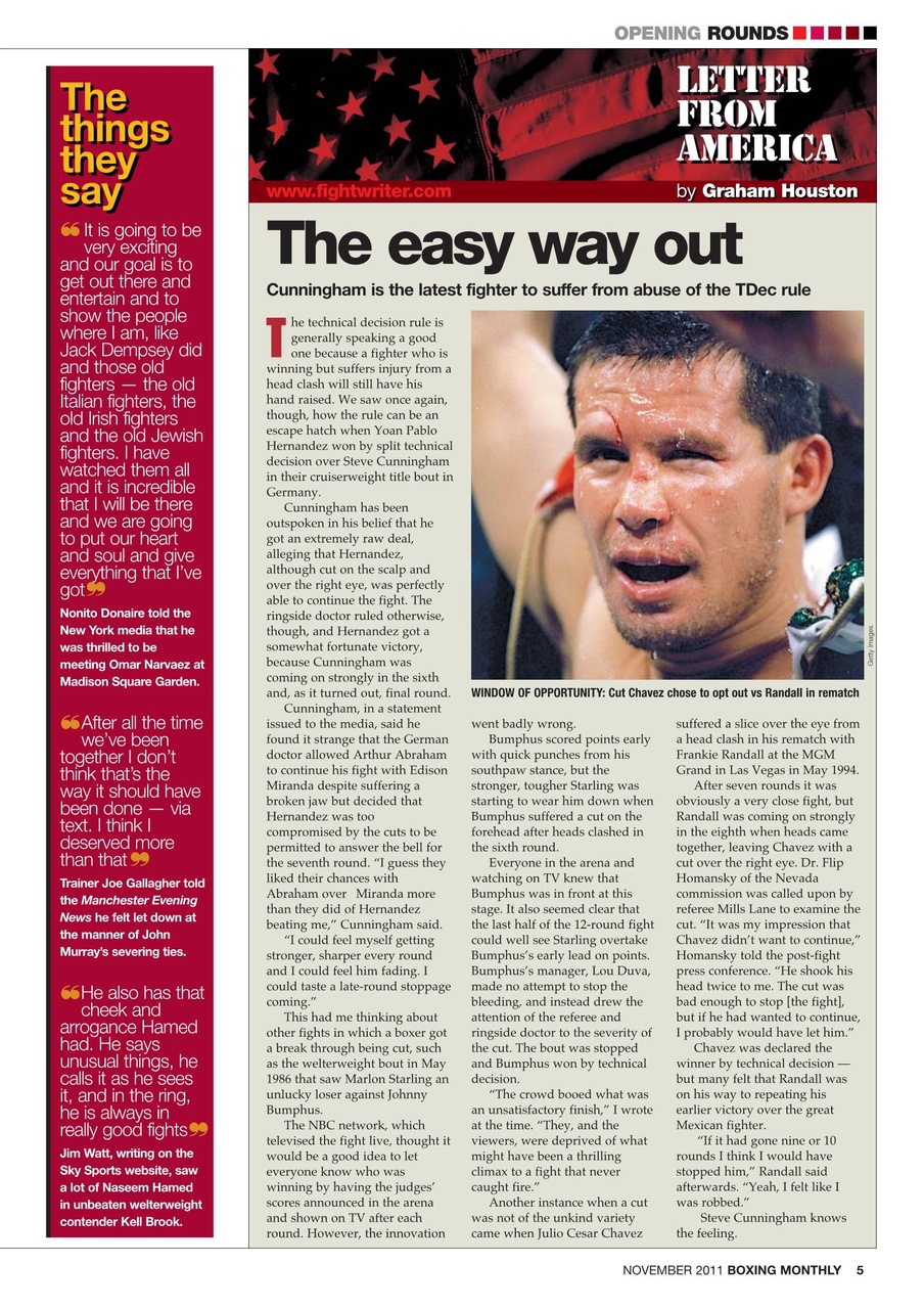 Boxing Monthly Preview Pages