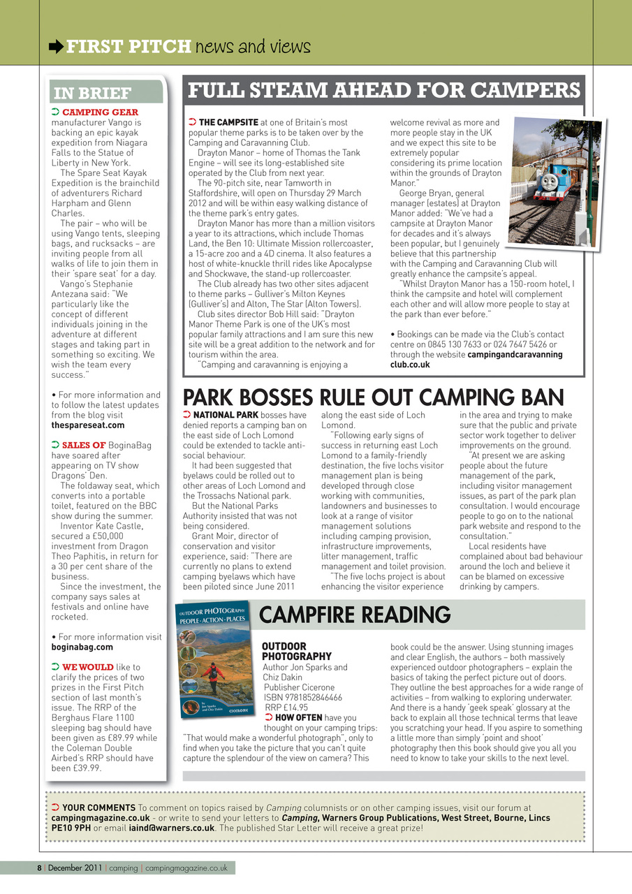 Camping Preview Pages