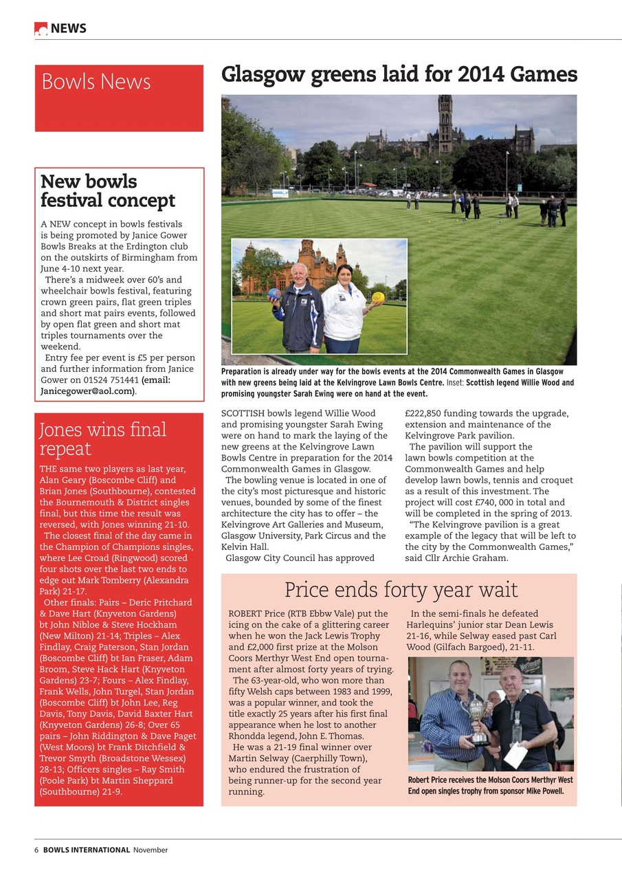 Bowls International Preview Pages