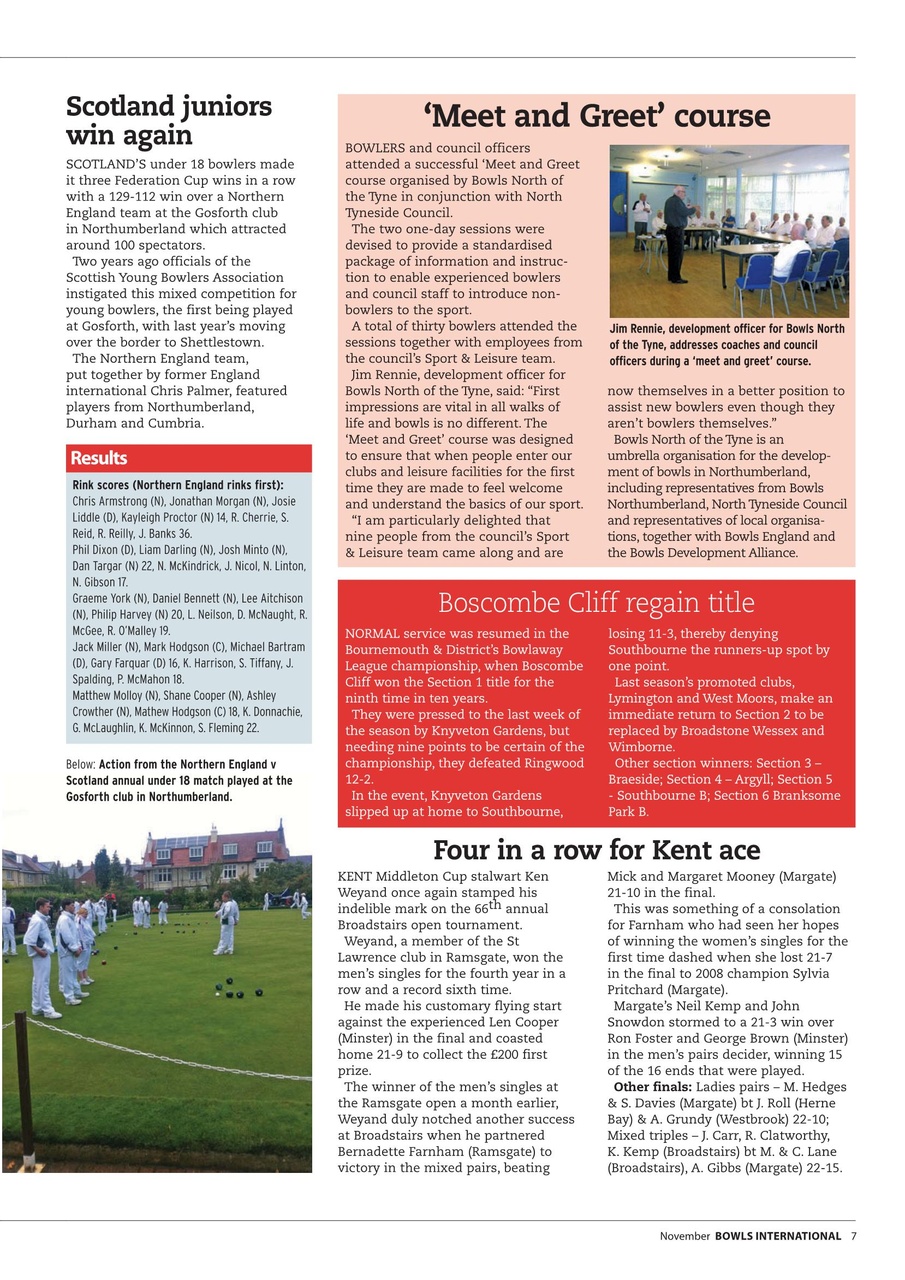 Bowls International Preview Pages