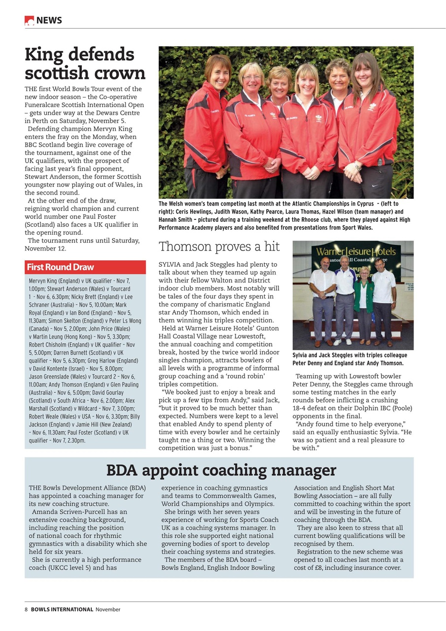 Bowls International Preview Pages