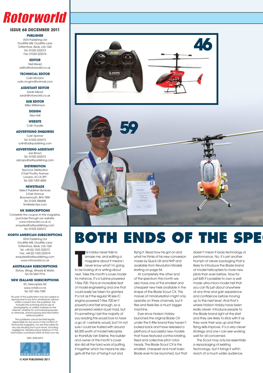 Radio Control Rotor World Preview Pages