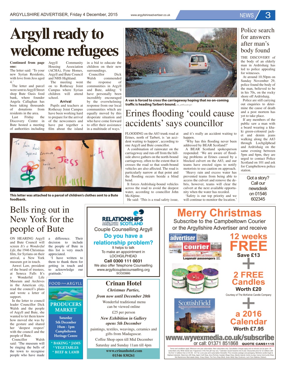 Argyllshire Advertiser Preview Pages