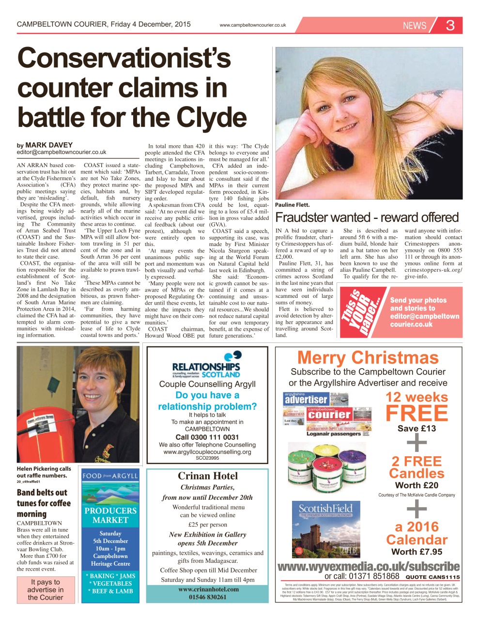 Campbeltown Courier Preview Pages