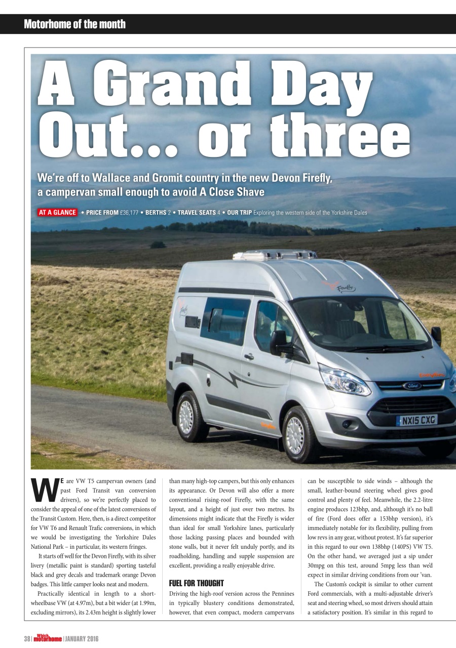 What Motorhome magazine Preview Pages