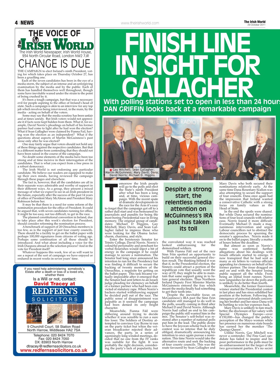 Irish World Preview Pages