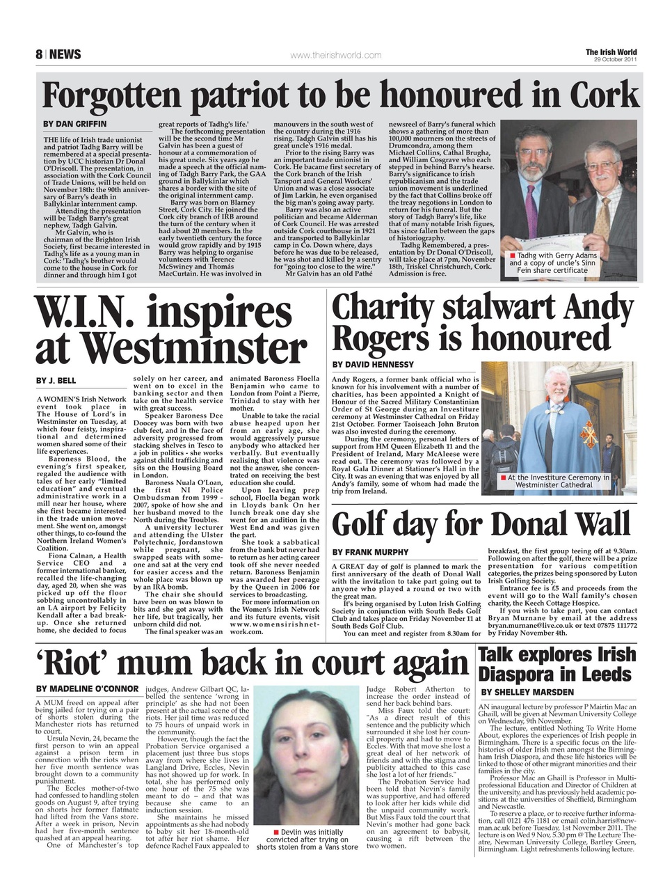 Irish World Preview Pages