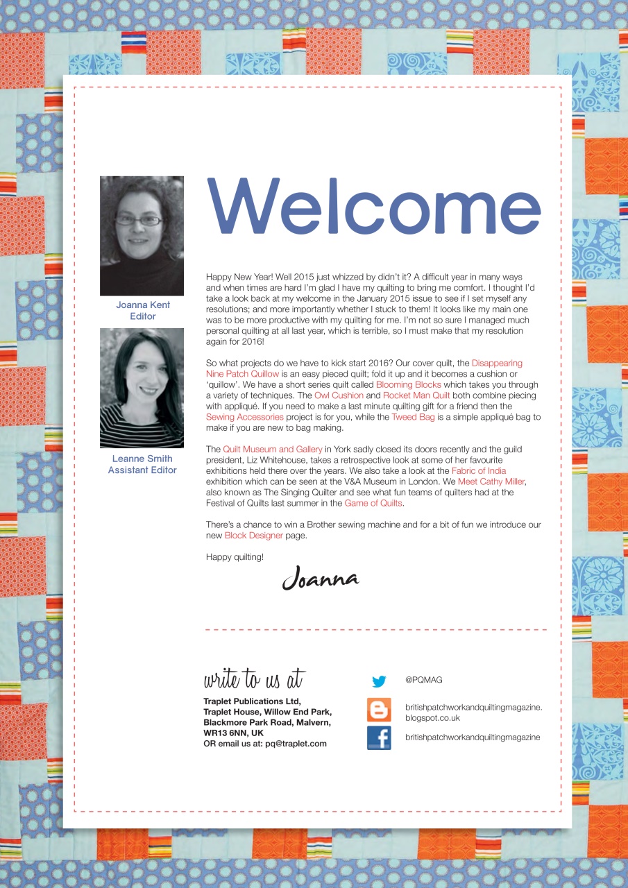 Patchwork and Quilting Preview Pages