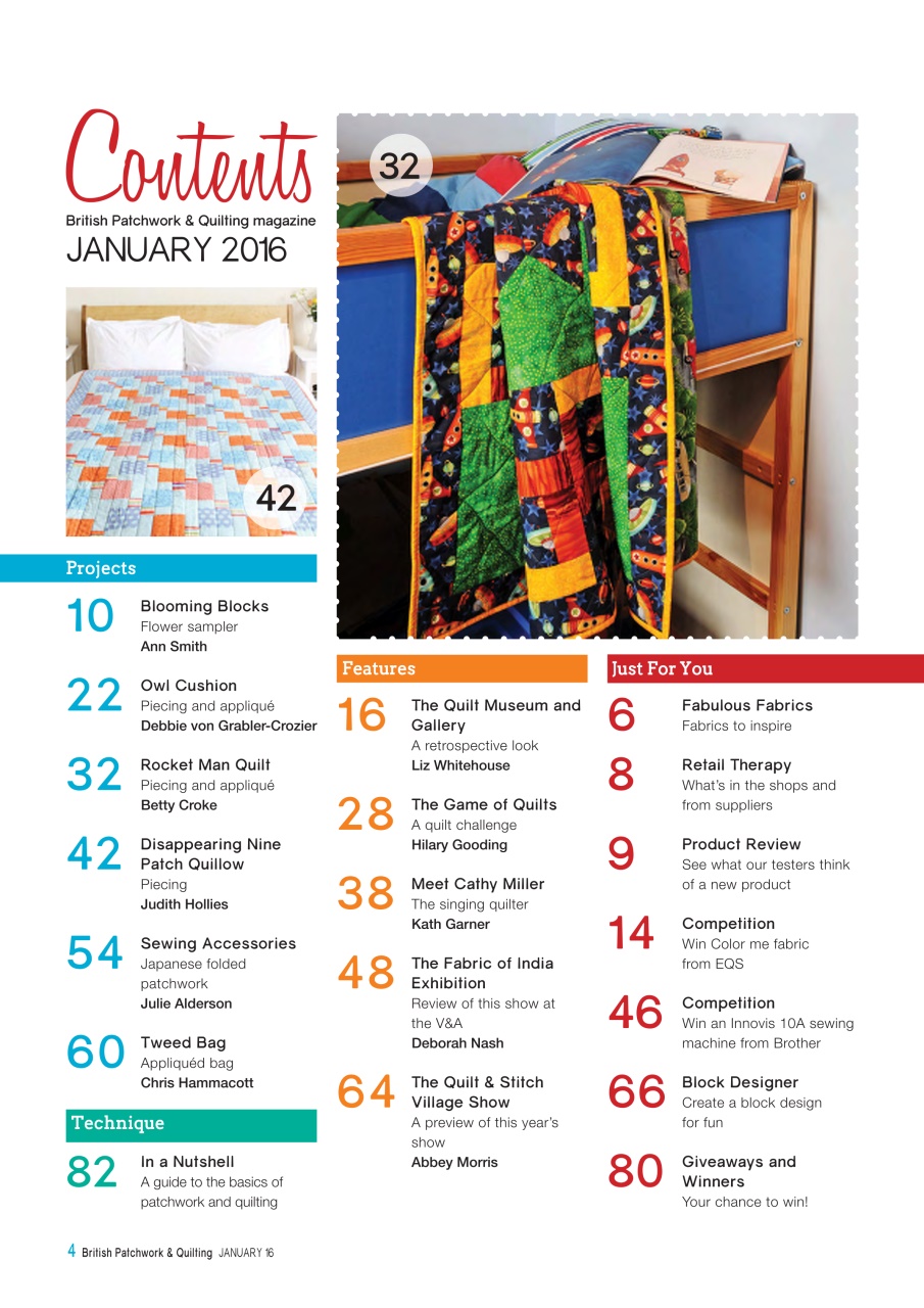 Patchwork and Quilting Preview Pages