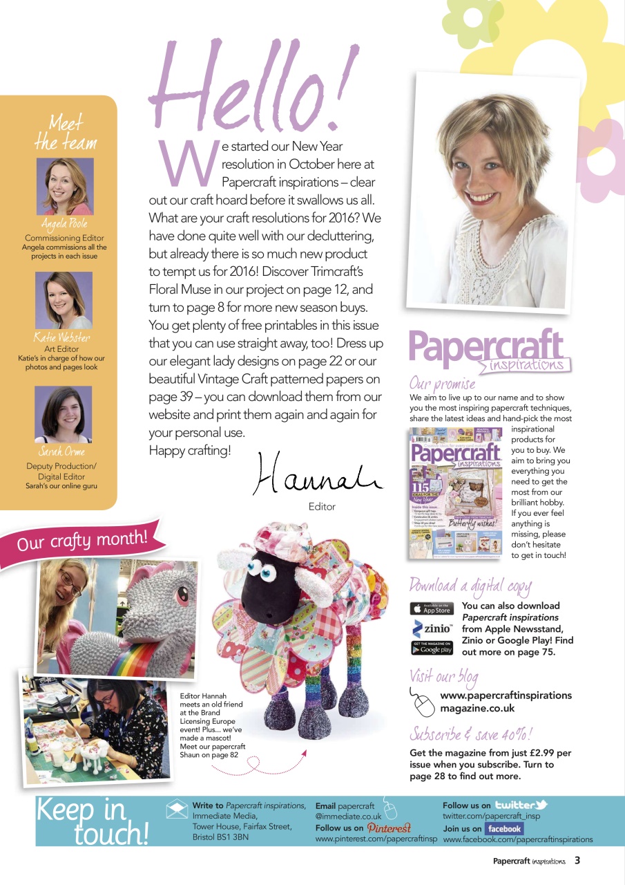 Papercraft Inspirations Preview Pages