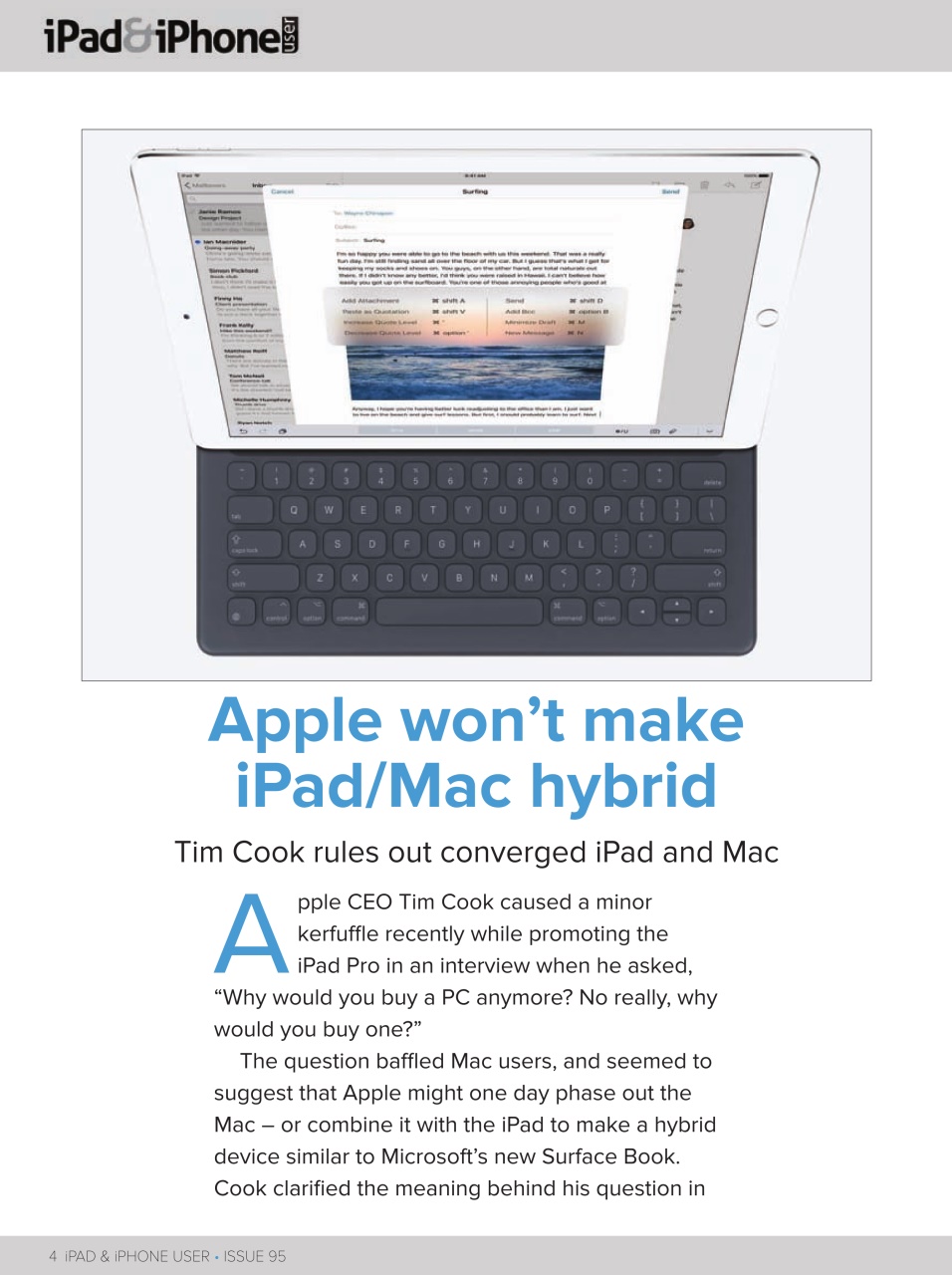 iPad and iPhone User Preview Pages