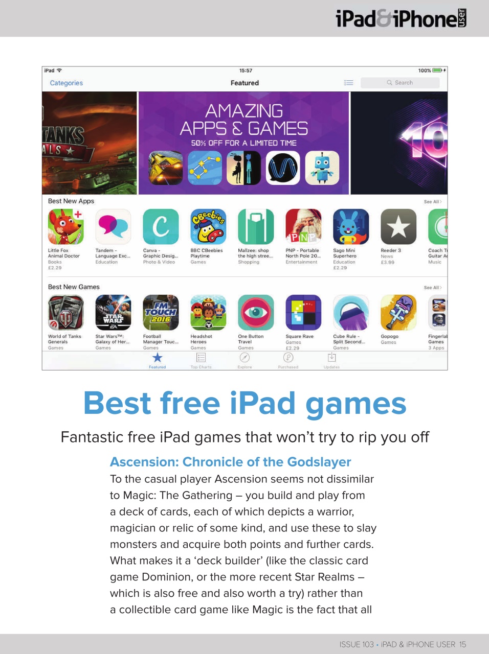 iPad and iPhone User Preview Pages