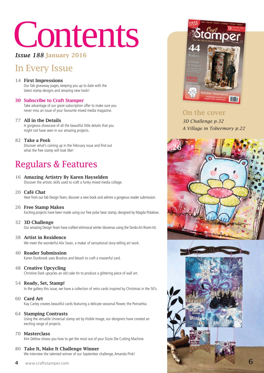 Craft Stamper Preview Pages