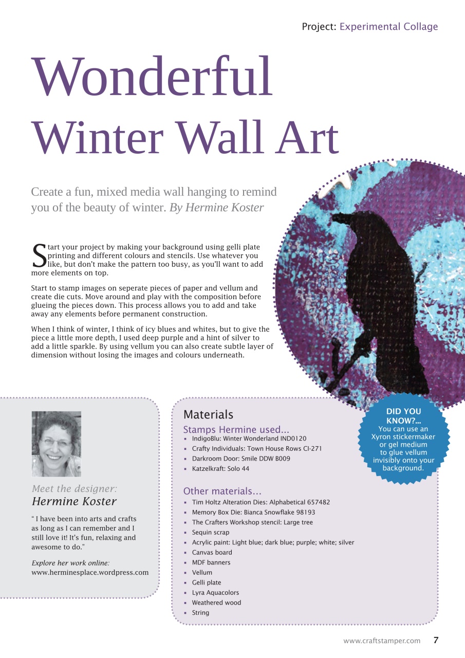 Craft Stamper Preview Pages