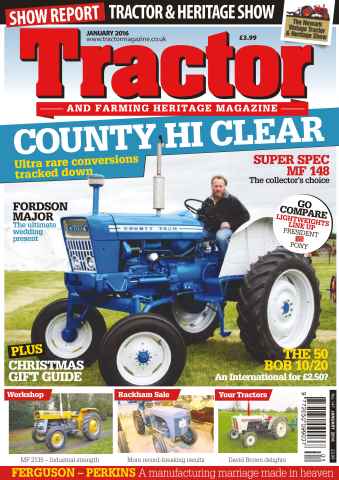 Tractor & Farming Heritage Magazine issue January 2016 County Hi Clear