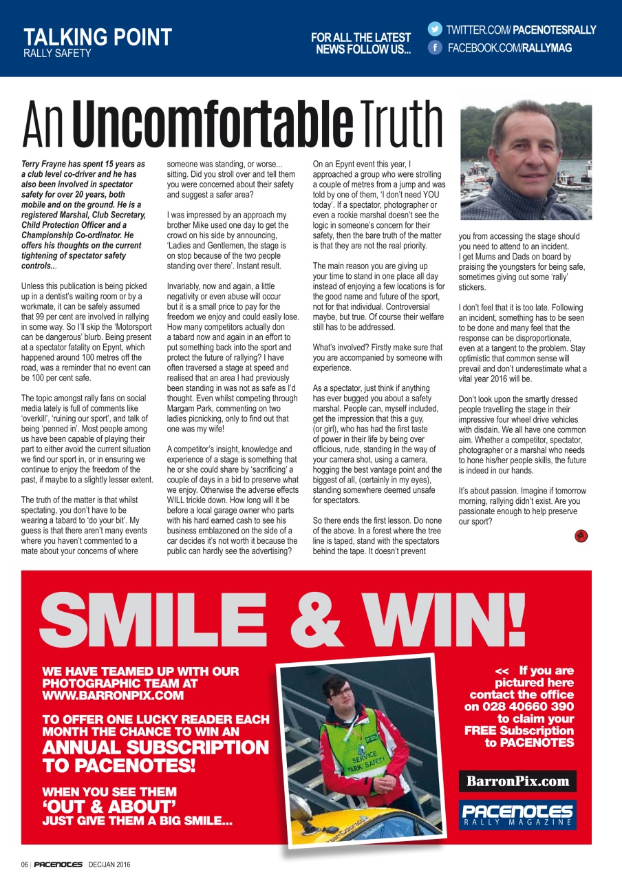 Pacenotes Rally magazine Preview Pages