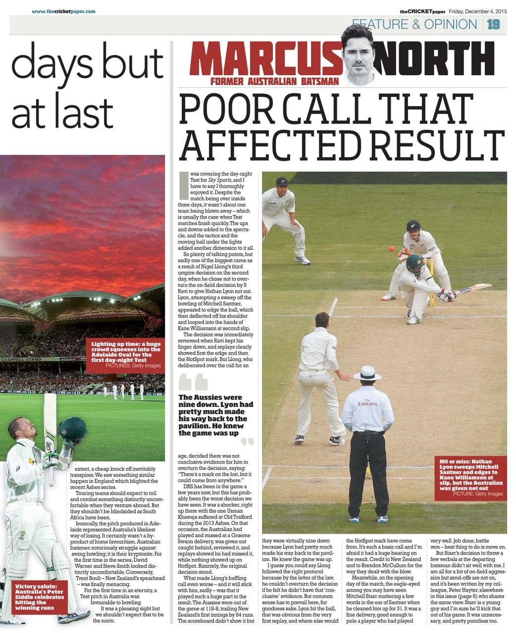 The Cricket Paper Preview Pages