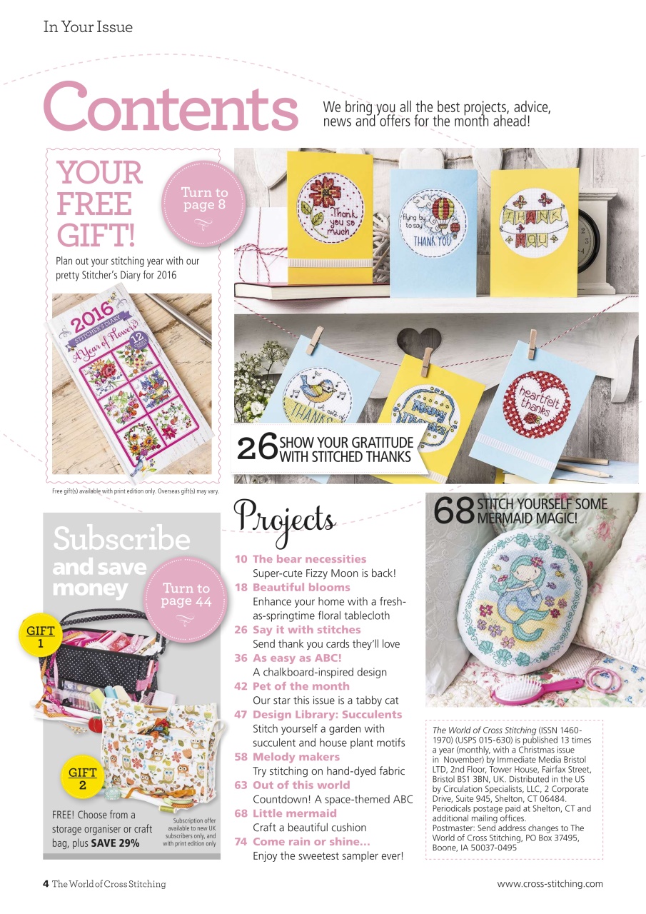 The World of Cross Stitching Preview Pages
