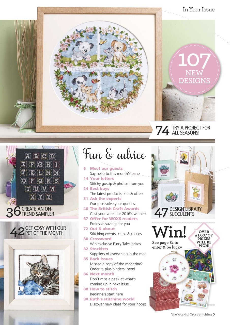 The World of Cross Stitching Preview Pages