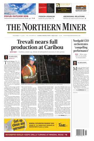The Northern Miner issue Vol. 101 No. 43