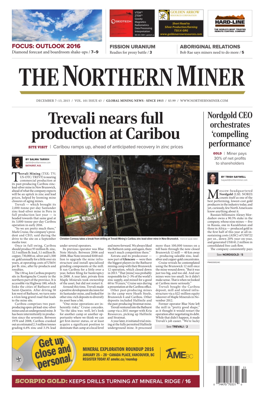 The Northern Miner Preview Pages