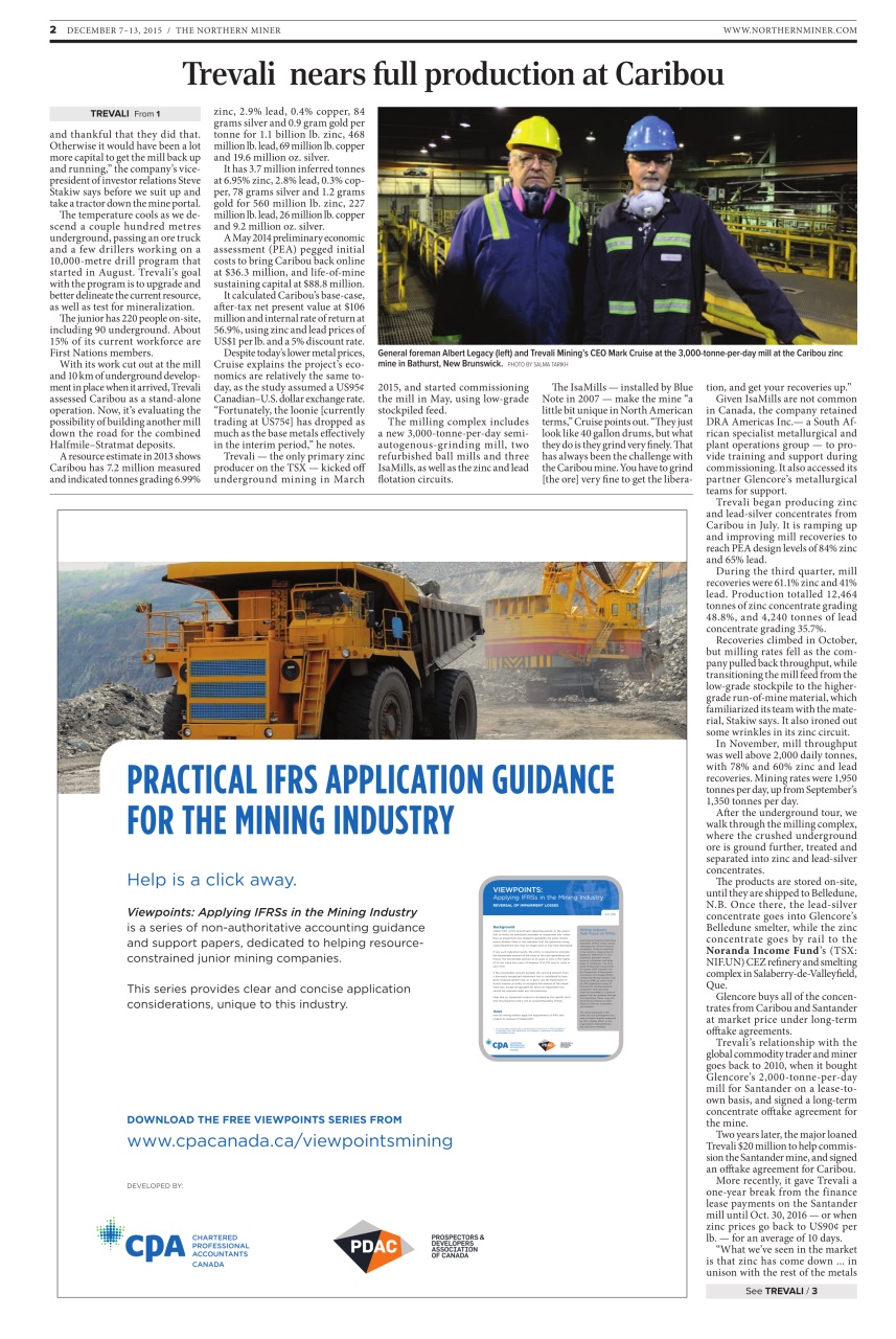 The Northern Miner Preview Pages