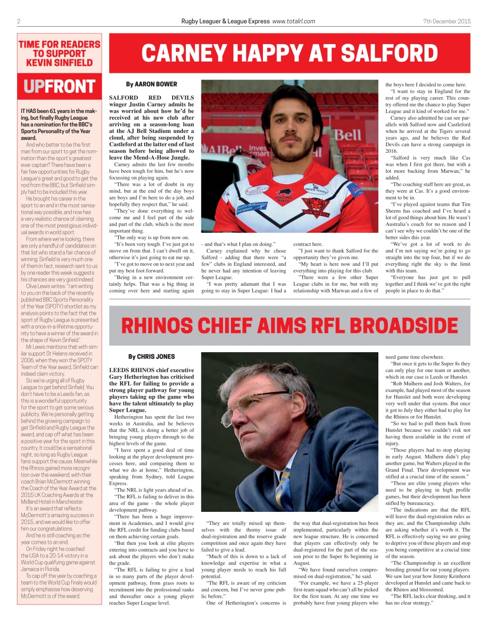 League Express Preview Pages