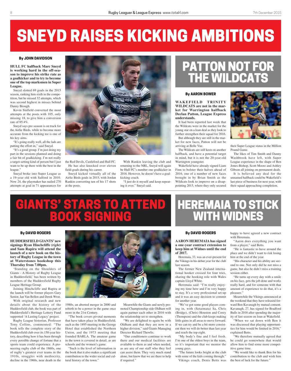 League Express Preview Pages