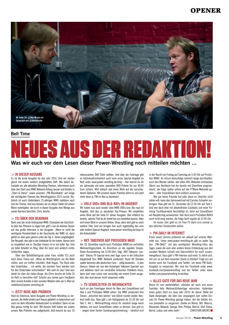 Power-Wrestling Preview Pages
