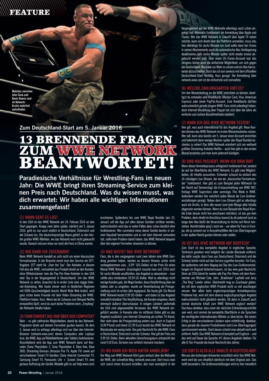 Power-Wrestling Preview Pages