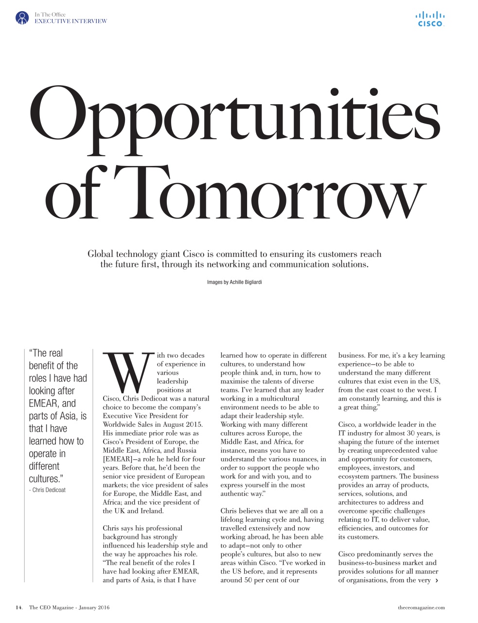 The CEO Magazine EMEA Preview Pages