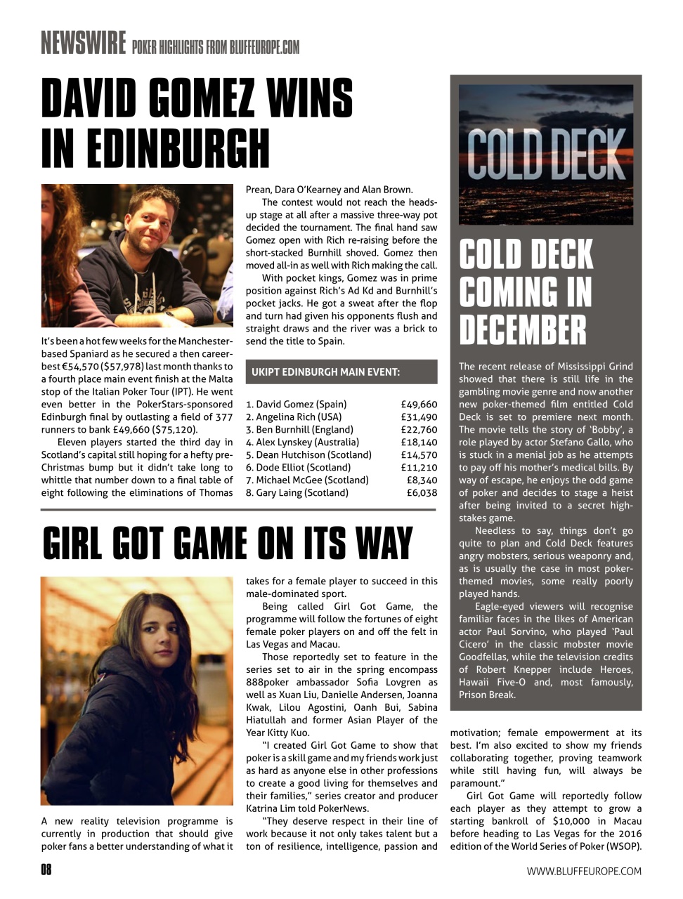 Bluff Europe Preview Pages