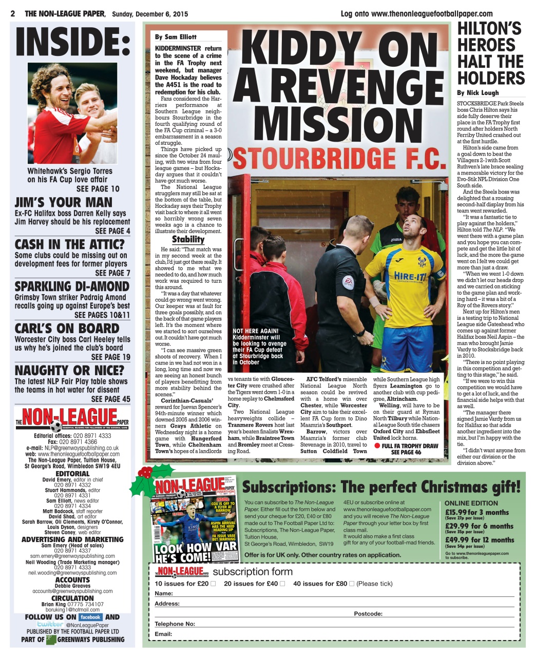 The Non-League Football Paper Preview Pages